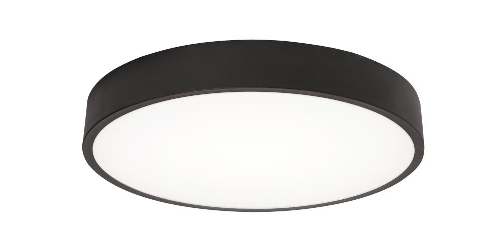 Bailey 14&#39;&#39; LED Flush,120-277V,26W,5 CCT,BK,BB