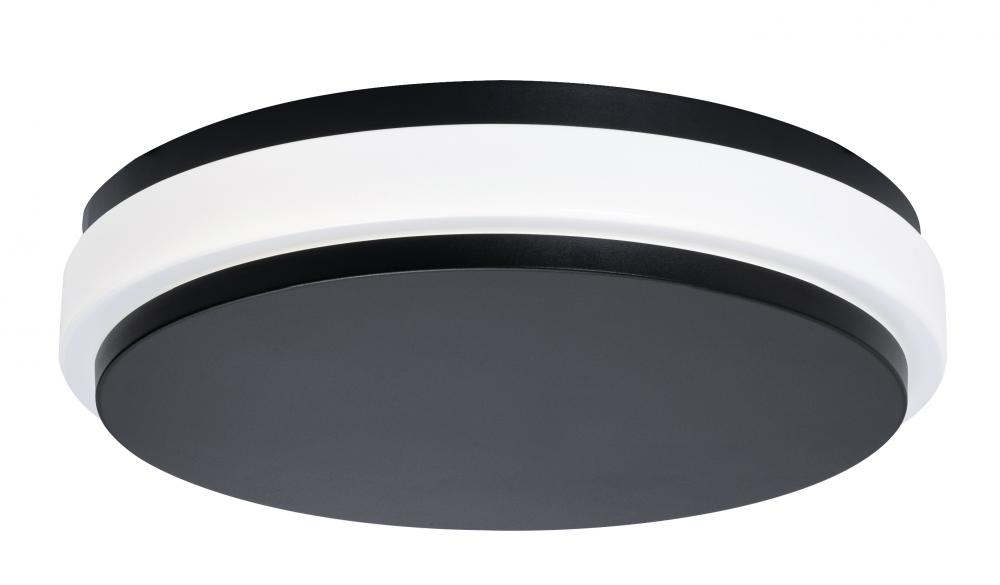 Eris 14&#39;&#39; LED Flush Mount,120-277V,26W,5 CCT,BK