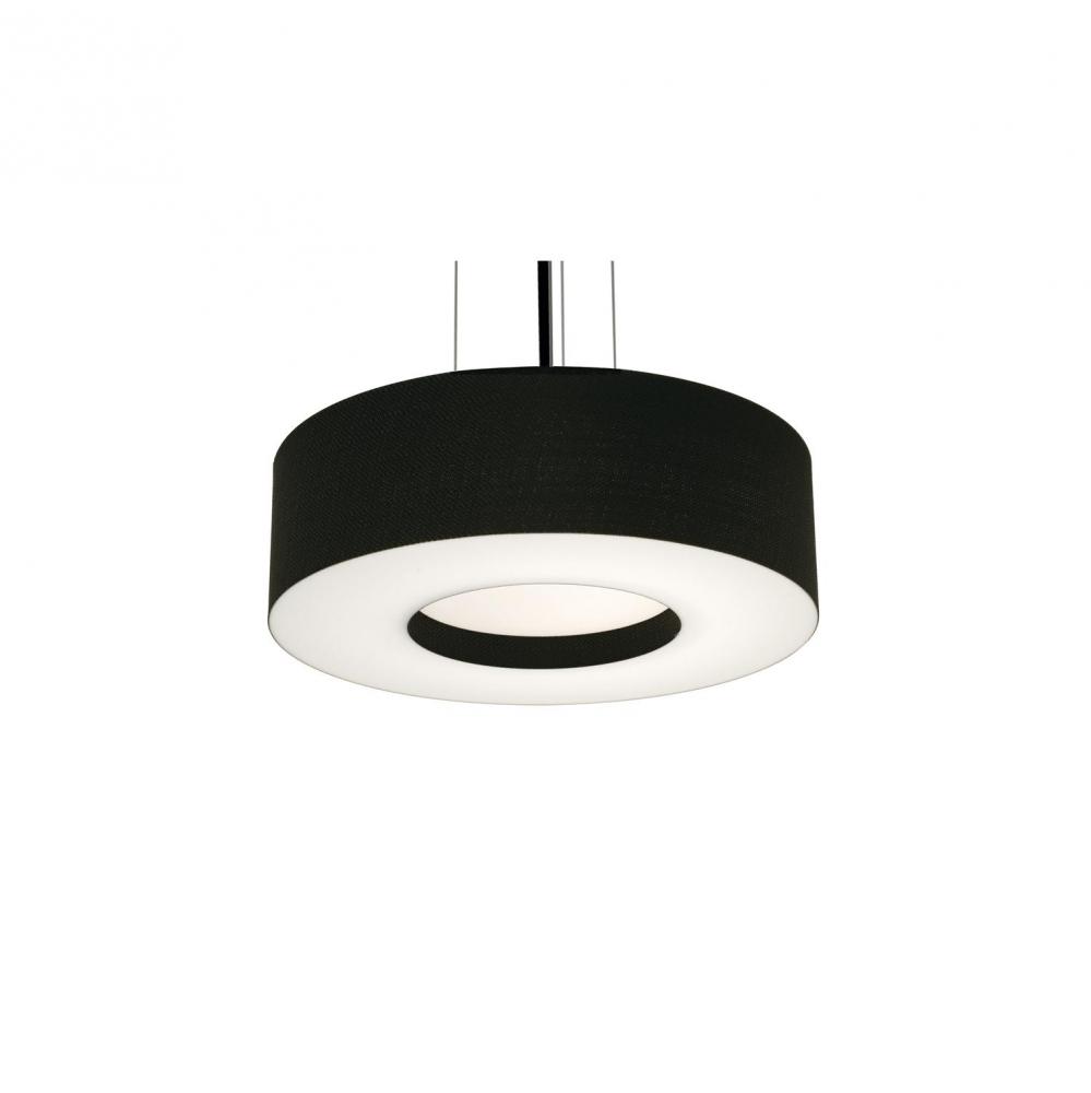 Montclair 15&#39;&#39; LED Pendant - 18W 120-277V,BK w/ BK