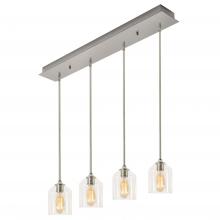 AFX Lighting, Inc. WMMP06MBSNLNR4 - William 4 Light Linear Pendant MB 120V,SN