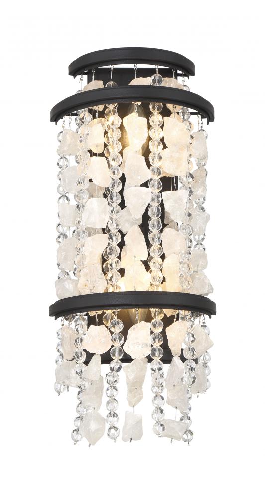 Shimmering Elegance - 2 Light Wall Sconce