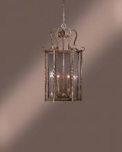 Minka-Lavery 42-32 - Six Light Bronze Framed Glass Foyer Hall Fixture