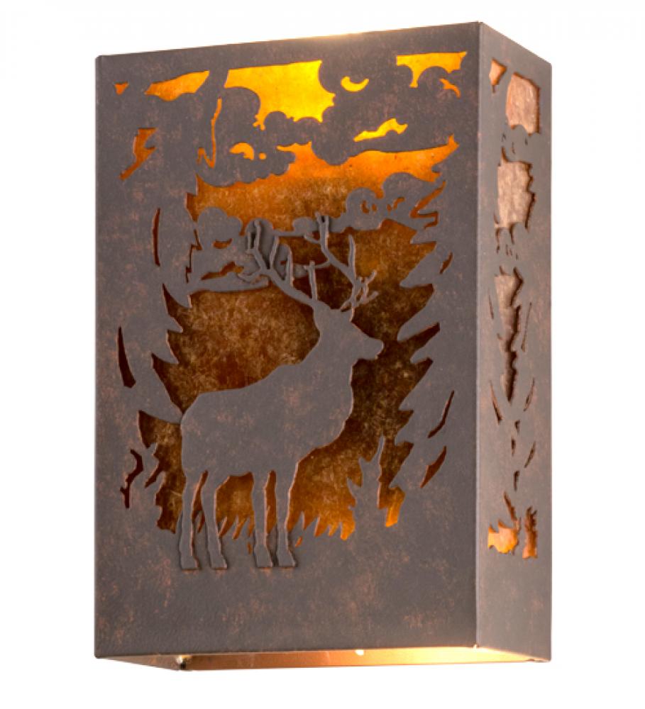 10&#34;W Deer Wall Sconce