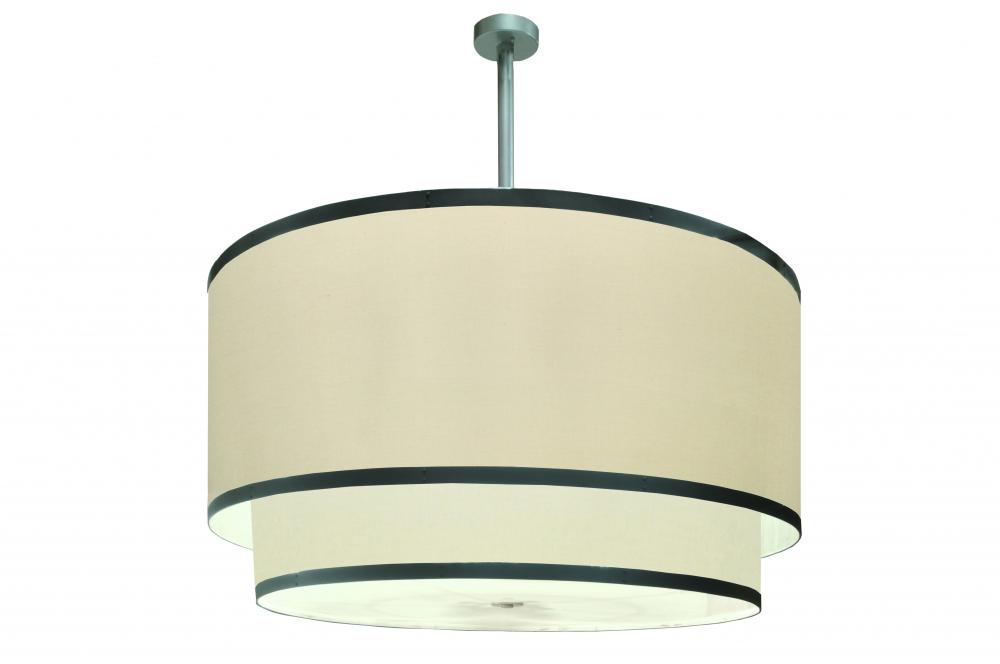 72&#34;W Cilindro 2 Tier Textrene Pendant