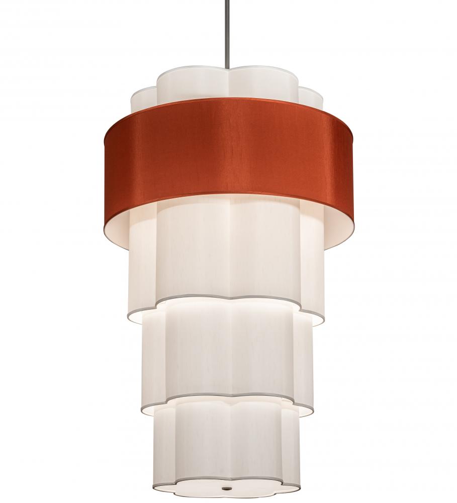 36&#34; Wide Cilindro 4 Tier Textrene Pendant