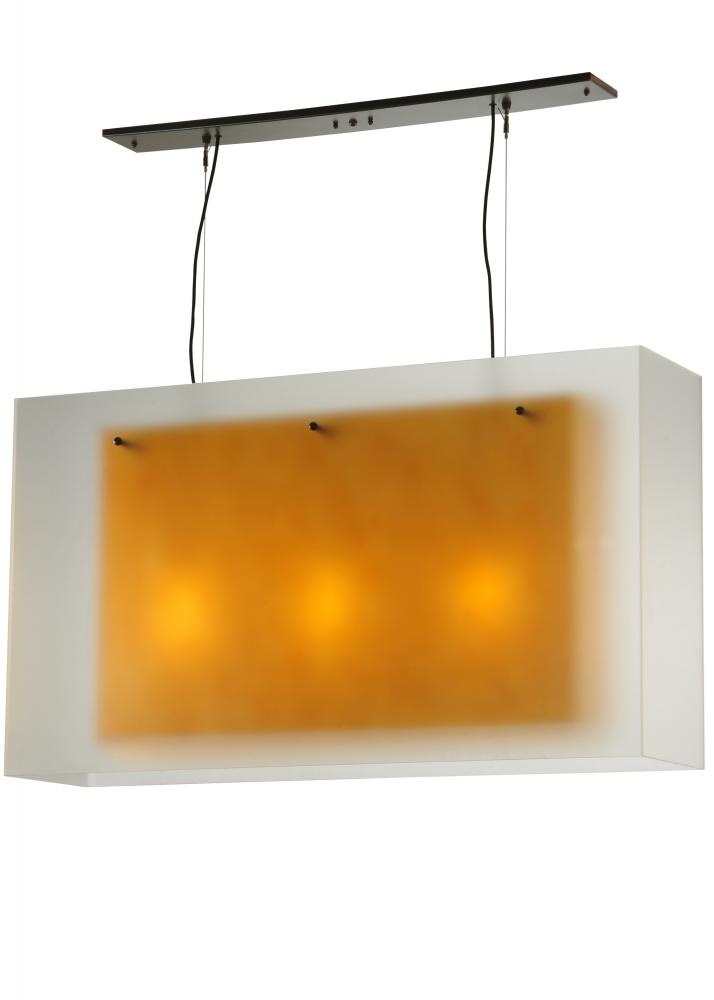 48&#34;L Quadrato Shadow Box Oblong Pendant