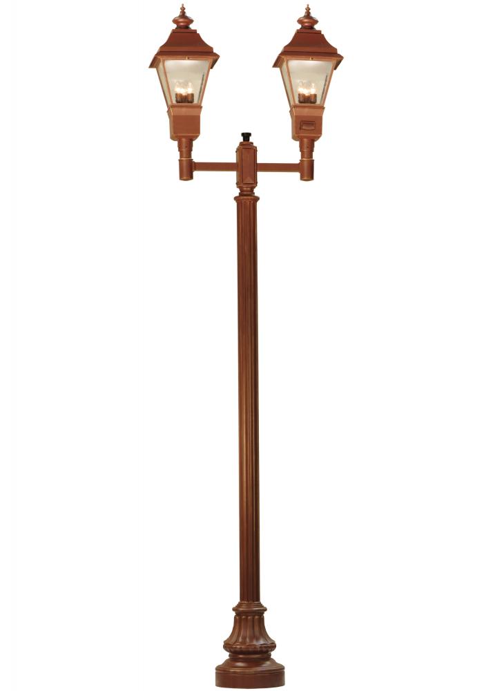 46&#34; Long Carefree 2 Lantern Outdoor Street Lamp