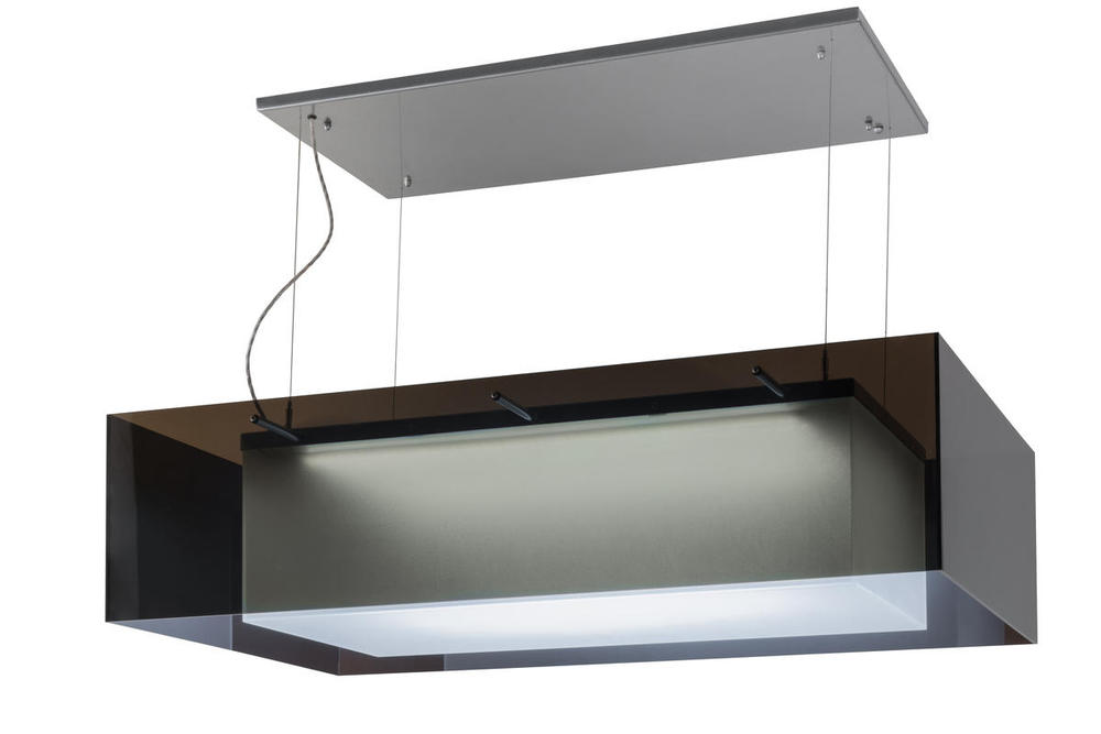 48&#34;L Quadrato Shadow Box LED Oblong Pendant