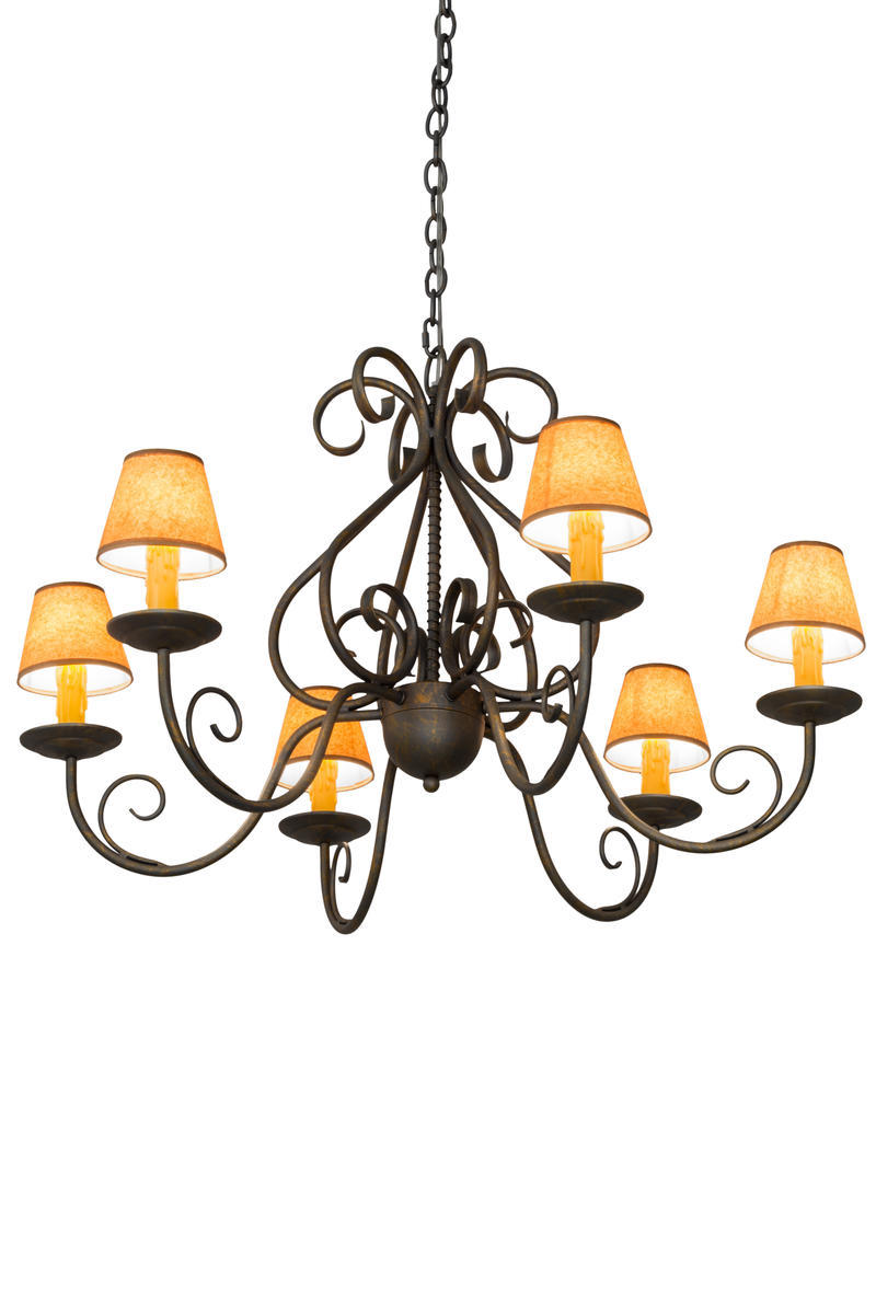 36&#34; Wide Jenna 6 Light Chandelier