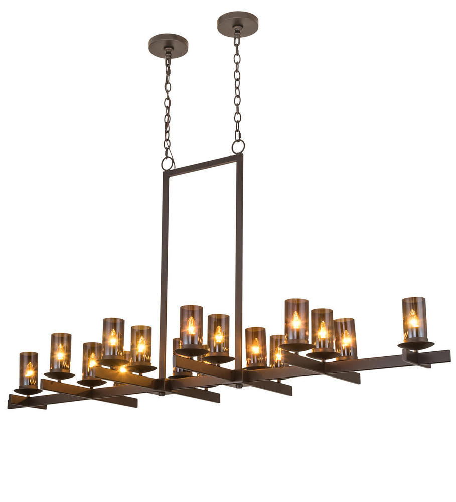 72&#34; Long Dante 16 LT Oblong Chandelier