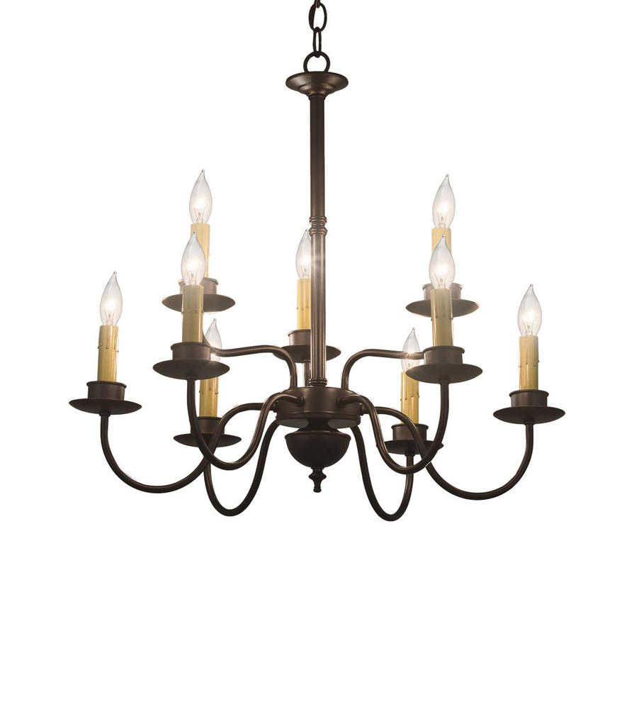 24&#34; Wide Ean 2 Tier 9 LT Chandelier