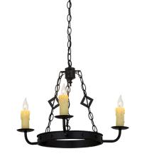 2nd Avenue Designs White 115232 - 24"W Elvita 3 LT Chandelier