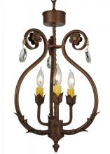 2nd Avenue Designs White 132457 - 12"W Antonia 3 LT Chandelier