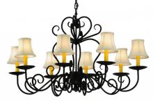 2nd Avenue Designs White 137699 - 36"W Corrina 8 LT Chandelier