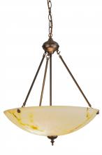 2nd Avenue Designs White 149071 - 20"W Corinth White Marble Inverted Pendant