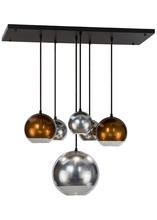 2nd Avenue Designs White 151942 - 36"L Bola Metalica 6 LT Pendant