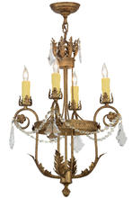 2nd Avenue Designs White 152132 - 18"W Antonia 4 LT Chandelier