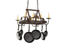 2nd Avenue Designs White 161017 - 27"L Barn Animals 8 LT Pot Rack