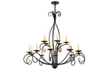 2nd Avenue Designs White 171607 - 48"W Sienna 15 LT Two Tier Chandelier