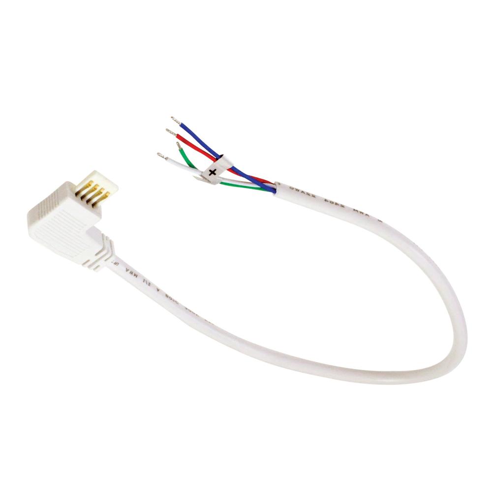 72&#34; Side Power Line Cable Open Wire for Lightbar Silk, Left, White