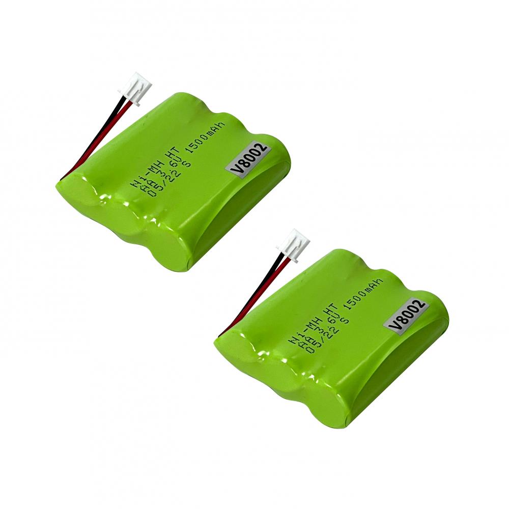 REPLACEMENT BATTERY FOR NE-612LEDRC/HORC, 3.6V 1500mAh (NI-MH HT AA) (SET OF 2)