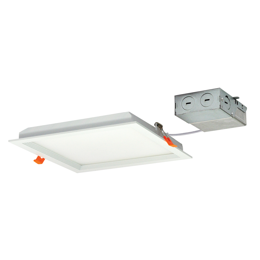 8&#34; FLIN Square Recessed LED, 2350lm, 3500K, 33W, 120/277V Triac/ELV Dimming, White