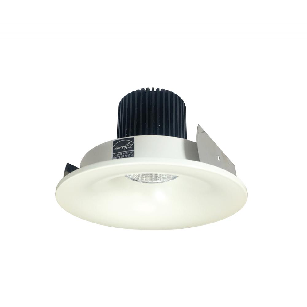 4&#34; Iolite LED Round Bullnose, 800lm / 14W, 5000K, White Finish