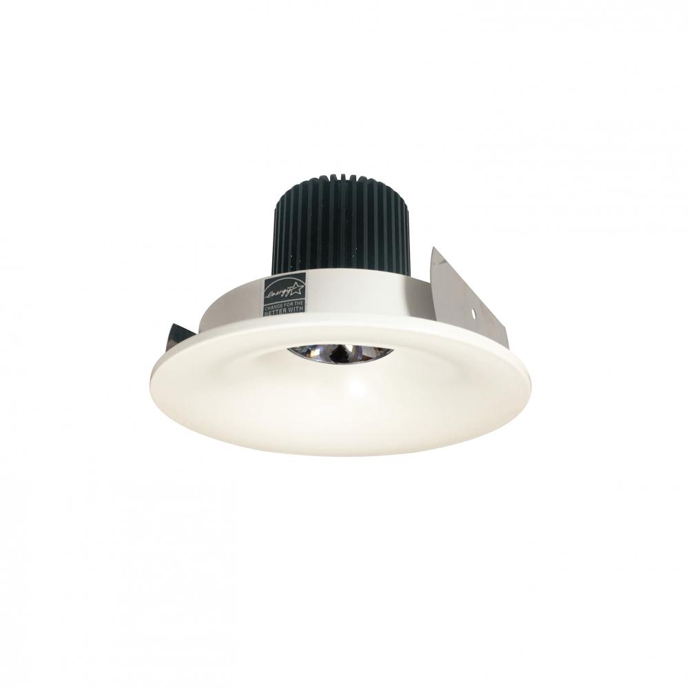 4&#34; Iolite LED Round Bullnose, 10-Degree Optic, 800lm / 12W, 3000K, White Finish