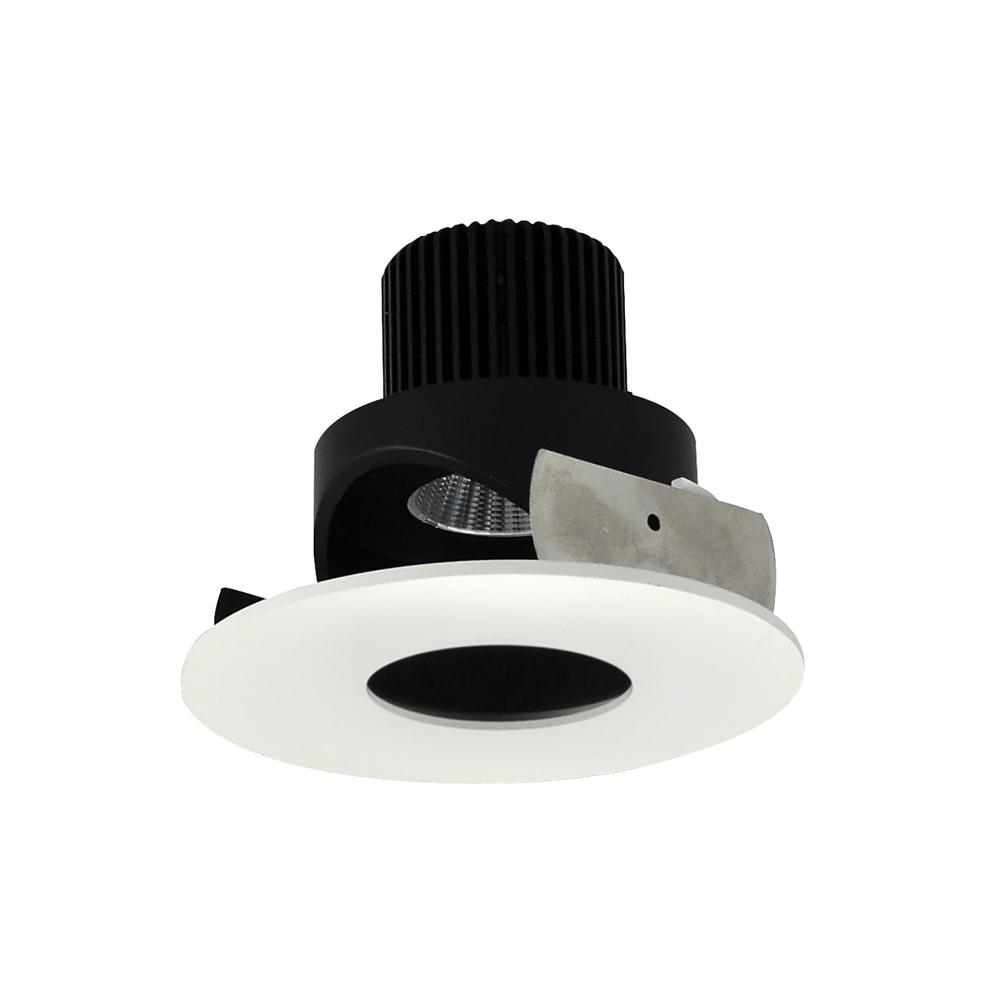 4&#34; Iolite LED Round Adjustable Pinhole, 1000lm / 14W, 2700K, Black Pinhole / Matte Powder White