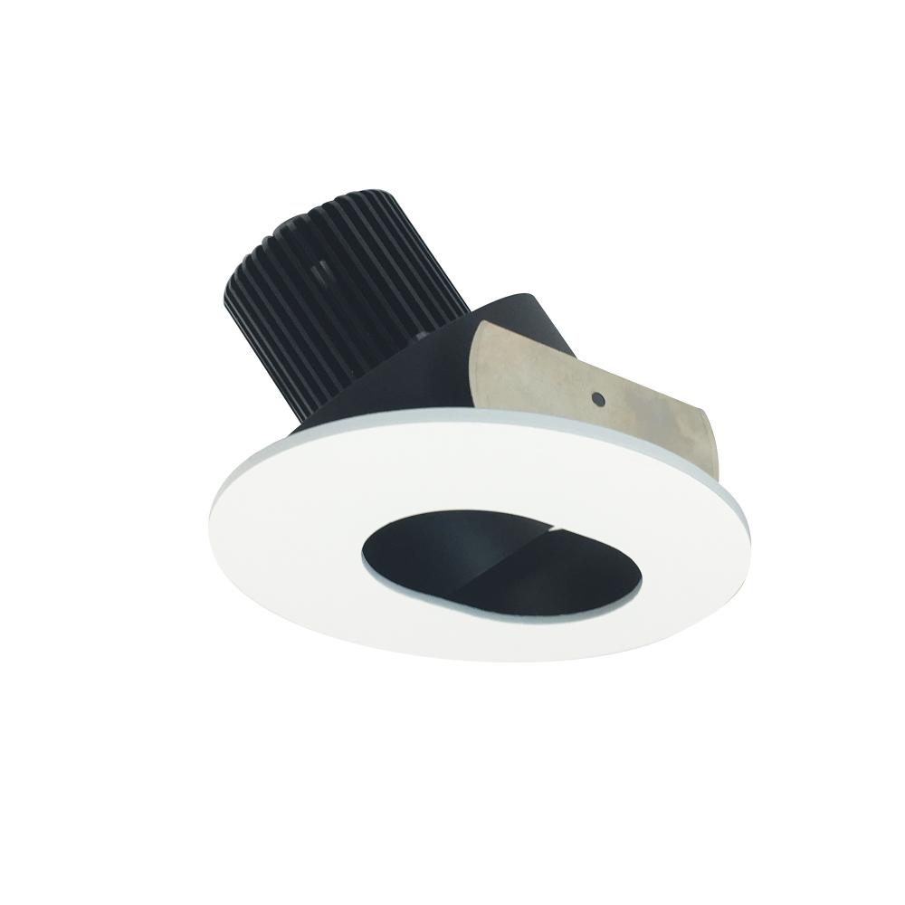 4&#34; Iolite LED Round Adjustable Slot Aperture, 800lm / 14W, Comfort Dim, Black Slot Aperture /