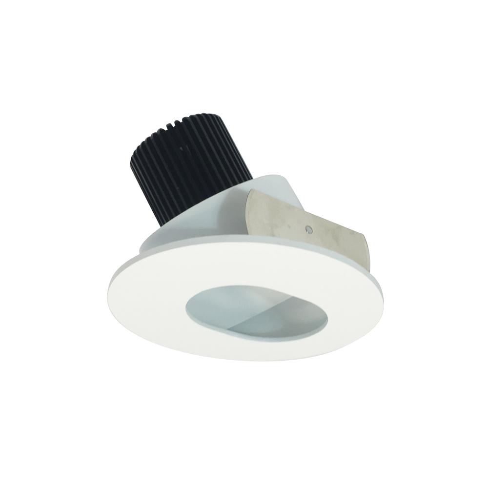 4&#34; Iolite LED Round Adjustable Slot Aperture, 800lm / 14W, Comfort Dim, Matte Powder White Slot