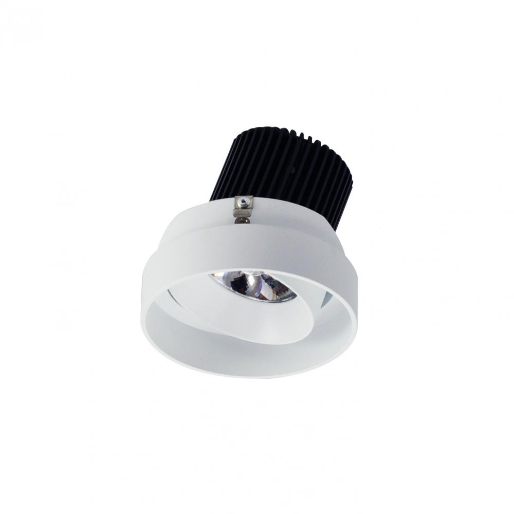 4&#34; Iolite LED Round Trimless Adjustable, 10-Degree Optic, 800lm / 12W, 4000K, Matte Powder White