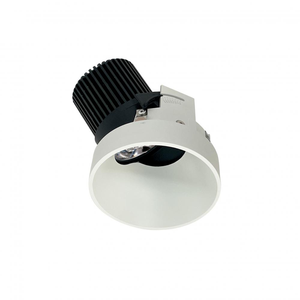 4&#34; Iolite LED Round Trimless Adjustable Slot, 10-Degree Optic, 800lm / 12W, 4000K, White