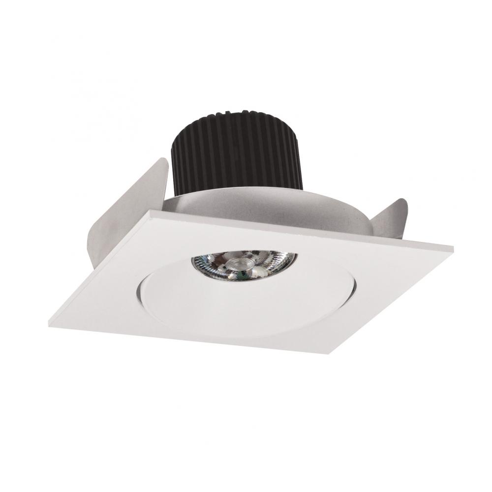 4&#34; Iolite LED Square Adjustable Cone Reflector, 10-Degree Optic, 800lm / 12W, 2700K, White