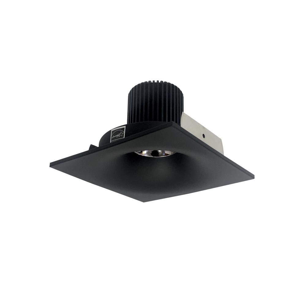 4&#34; Iolite LED Square Bullnose, 10-Degree Optic, 800lm / 12W, 2700K, Black Finish