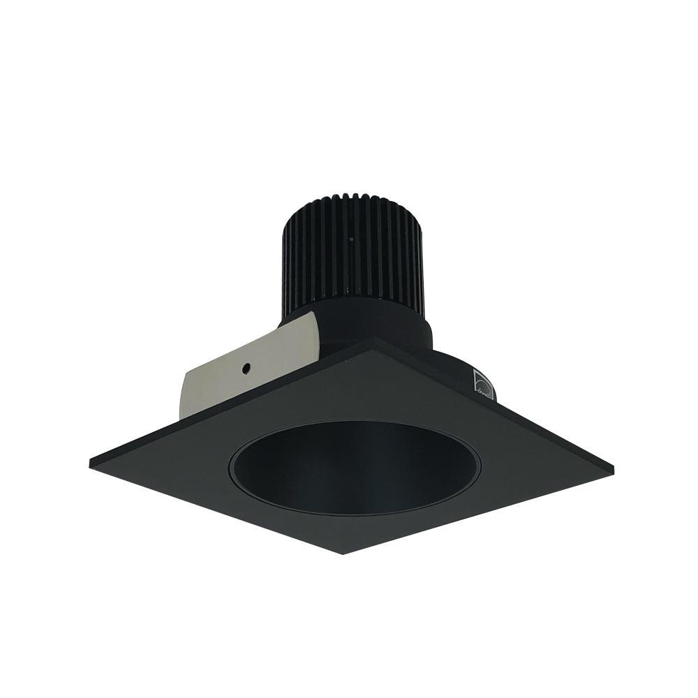 4&#34; Iolite LED Square Reflector with Round Aperture, 10-Degree Optic, 800lm / 12W, 4000K, Black
