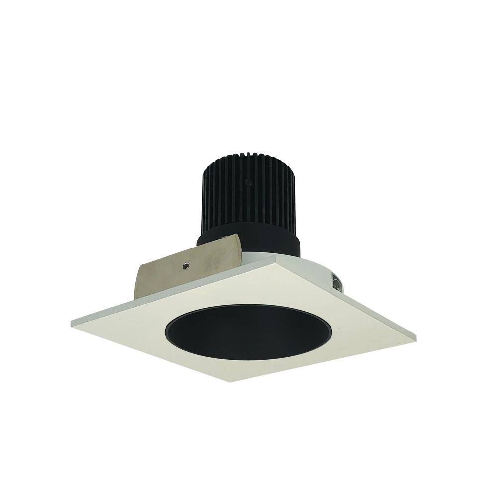 4&#34; Iolite LED Square Reflector with Round Aperture, 800lm / 14W, 5000K, Black Reflector / White