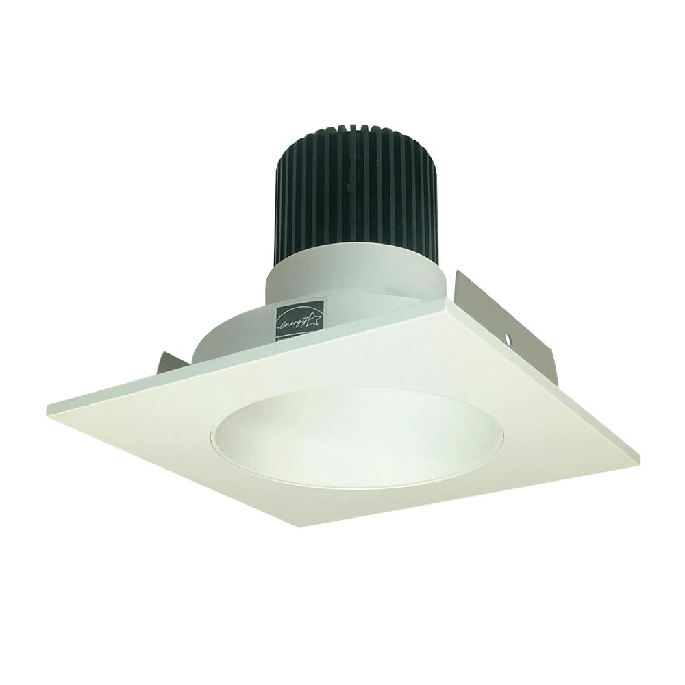 4&#34; Iolite LED Square Reflector with Round Aperture, 10-Degree Optic, 800lm / 12W, 3500K, White