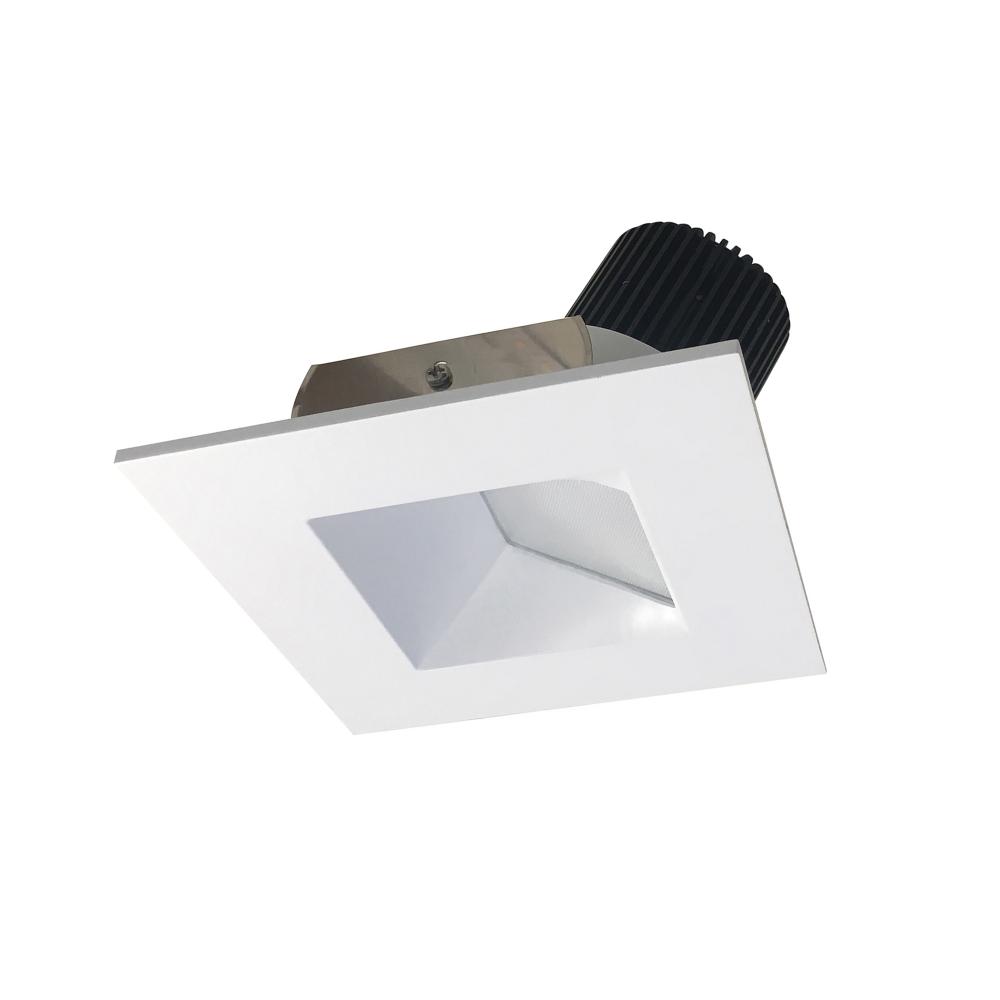 4&#34; Iolite LED Square Wall Wash, 800lm / 14W, Comfort Dim, Matte Powder White Reflector / Matte