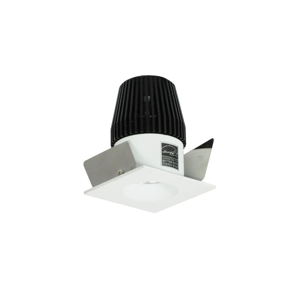 1&#34; Iolite LED NTF Square Reflector with Round Aperture, 600lm, 3500K, Matte Powder White