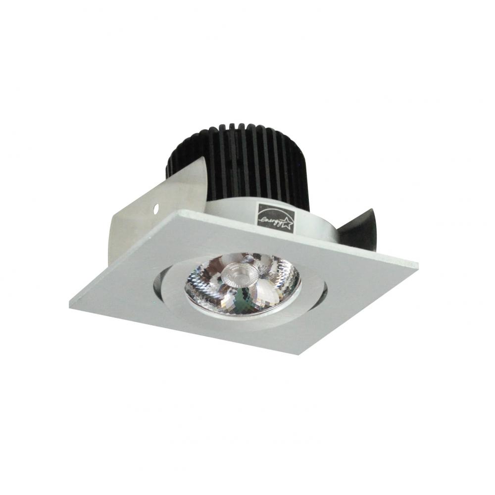 2" Iolite LED Square Adjustable Gimbal, 10-Degree Optic, 850lm / 12W, 4000K, Natural Metal