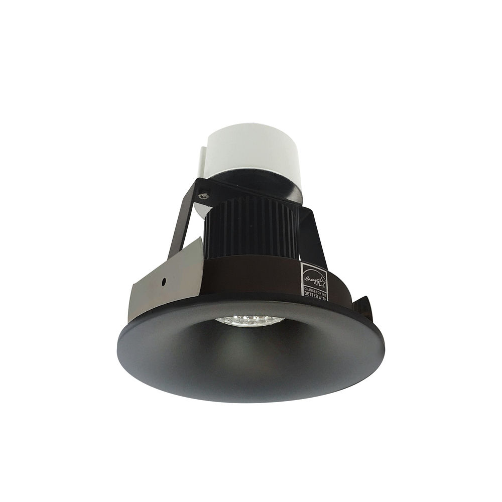 4&#34; Iolite LED Round Bullnose Retrofit, 800lm / 12W, Comfort Dim, Black Finish