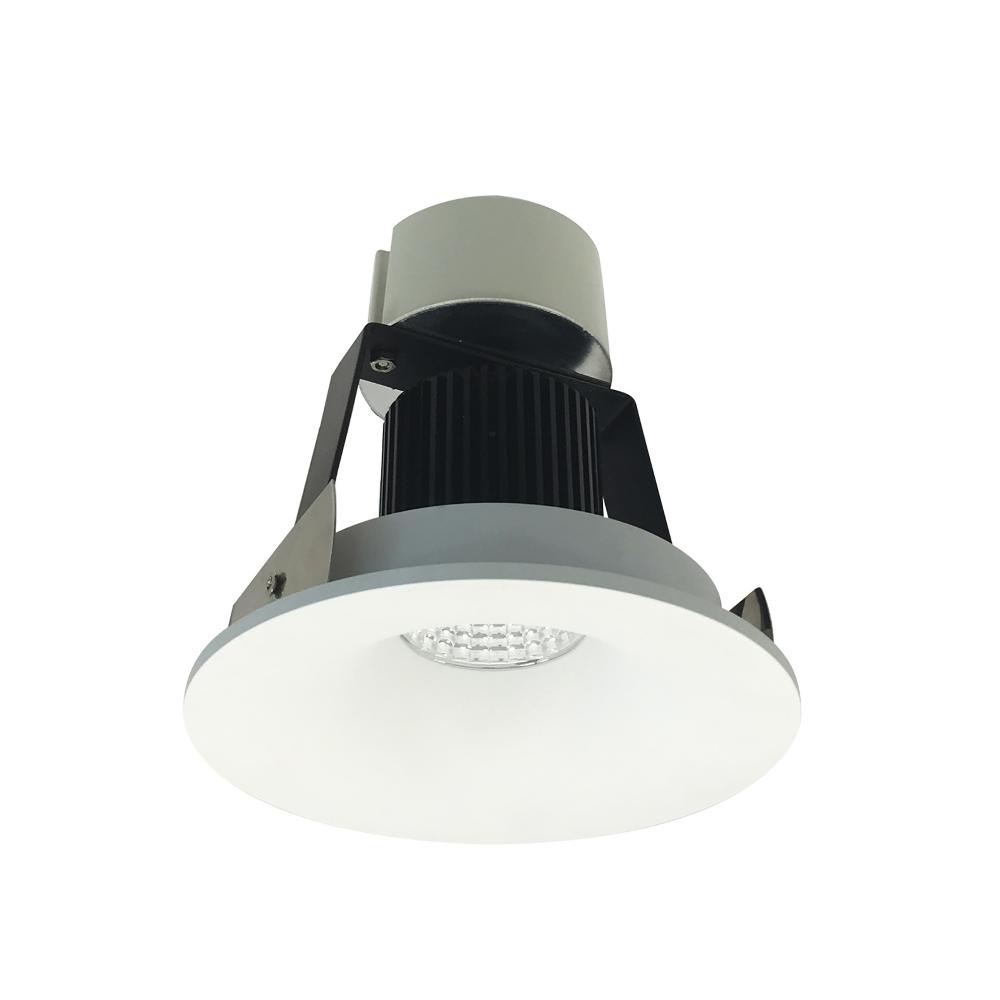 4&#34; Iolite LED Round Bullnose Retrofit, 800lm / 12W, Comfort Dim, Matte Powder White Finish