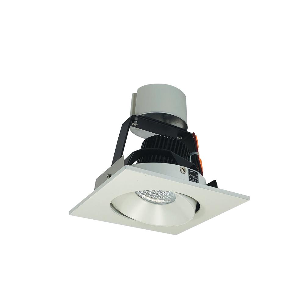 4&#34; Iolite LED Square Adjustable Cone Retrofit, 1000lm / 12W, 2700K, White Reflector / White