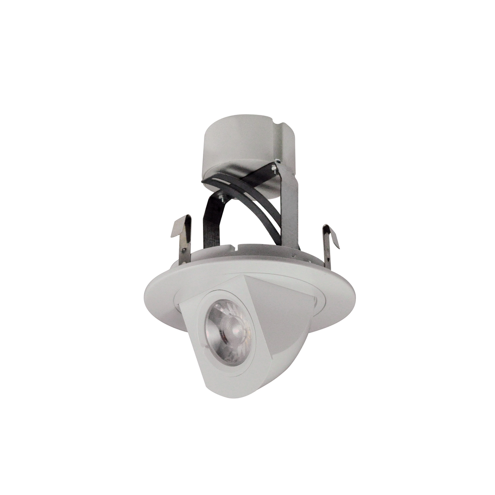 4&#34; Cobalt Round Adjustable Elbow LED Retrofit, 800lm / 12W, 3000K, White Finish, Pre-Wired for