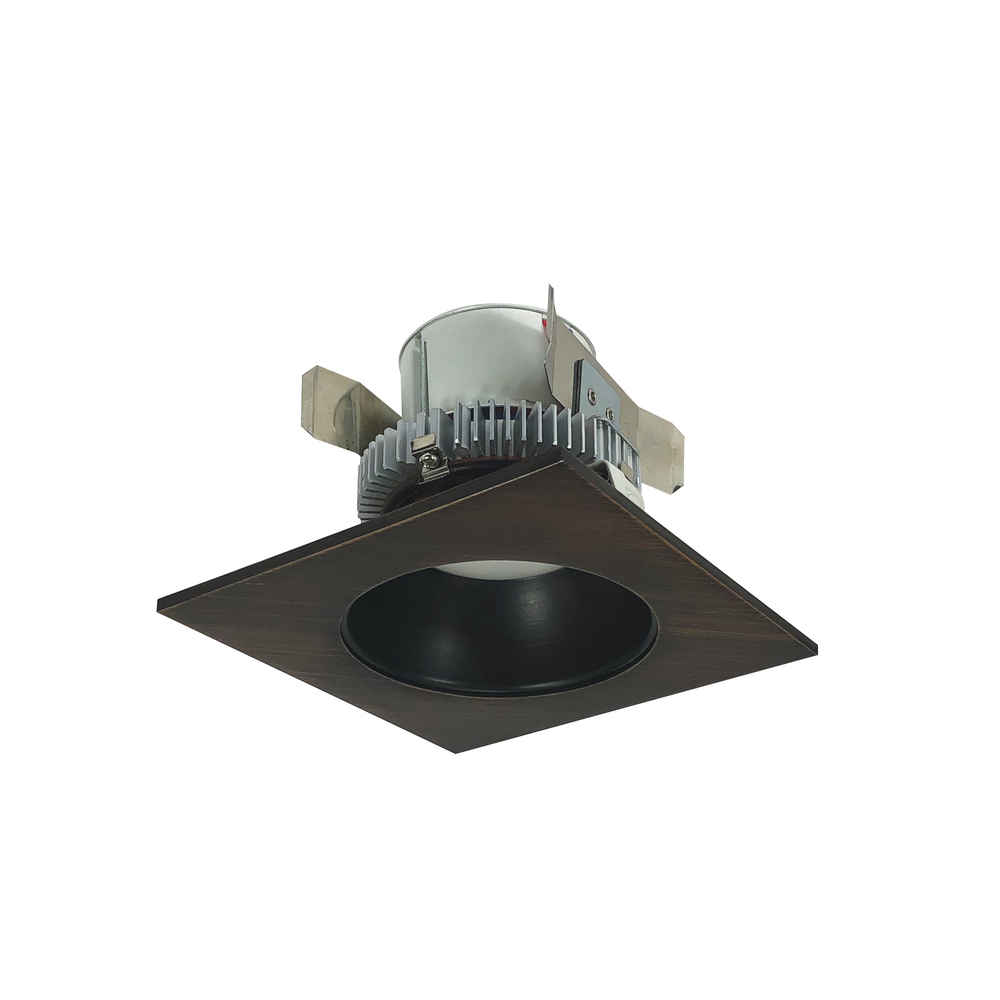 4&#34; Cobalt Click LED Retrofit, Square Reflector with Round Aperture, 750lm / 10W, 3500K, Bronze