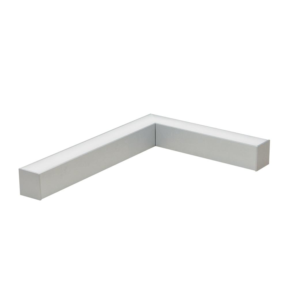 &#34;L&#34; Shaped L-Line LED Direct Linear w/ Dedicated CCT, 3000lm / 3500K, Aluminum Finish