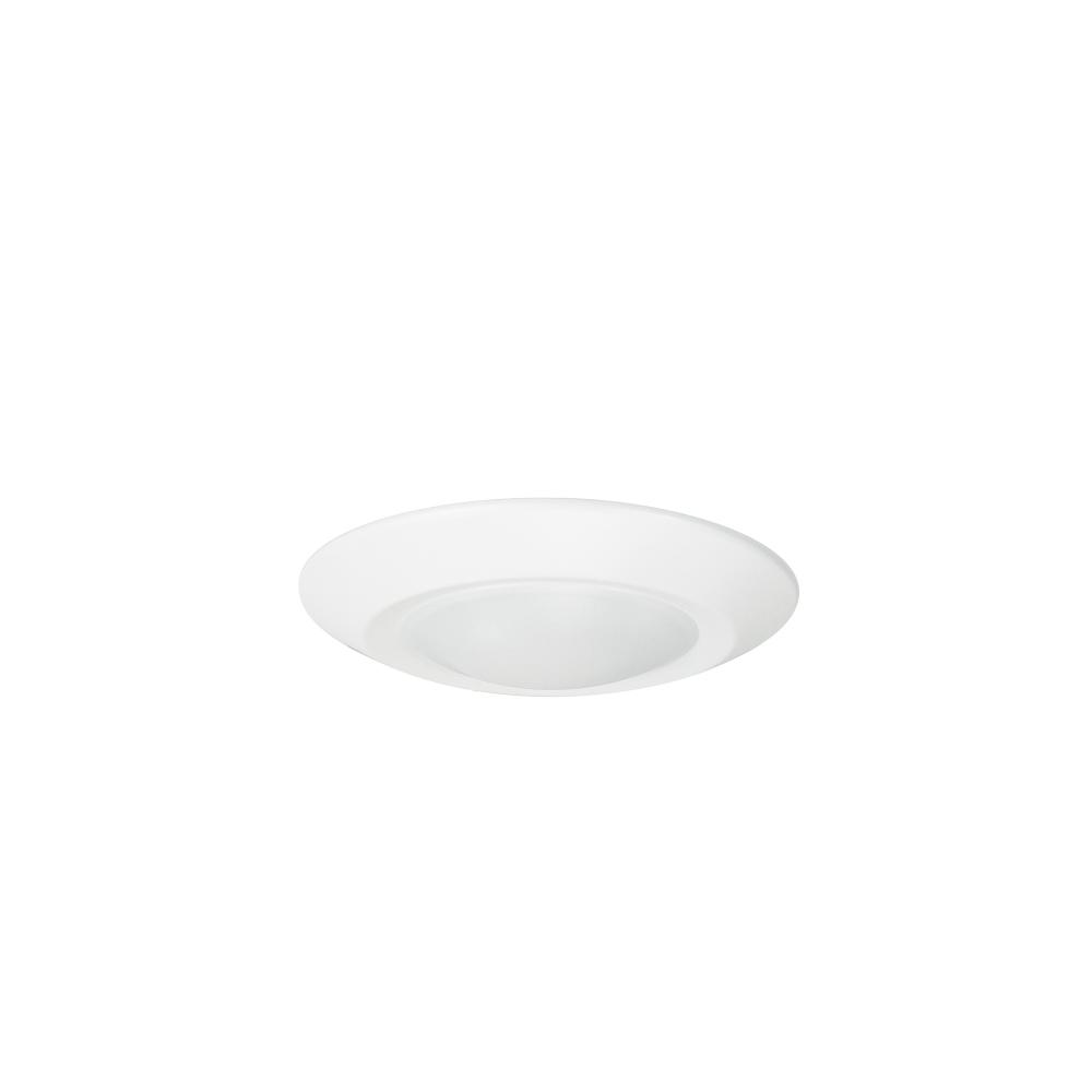 4&#34; Regressed AC Opal LED Surface Mount, 700lm / 11W, 3000K, White finish