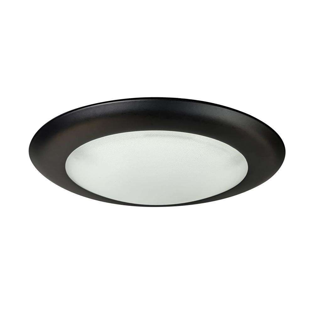 6&#34; AC Opal LED Surface Mount, 1150lm / 16.5W, 3000K, Black finish