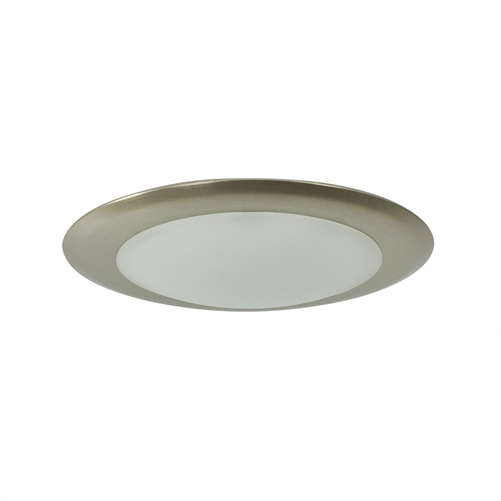 6&#34; AC Opal LED Surface Mount, 1150lm / 16.5W, 3000K, Natural Metal finish